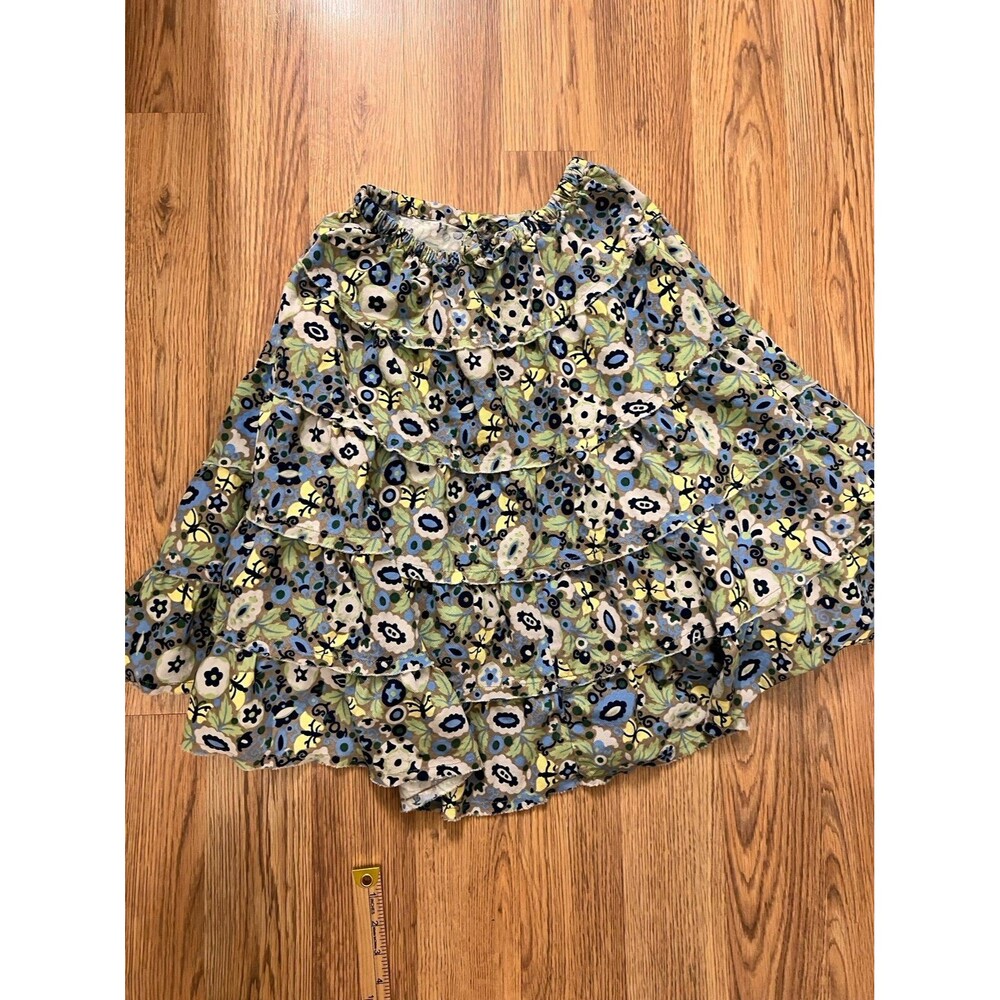 LL Bean size 14 girls tiered corduroy ruffle skirt
